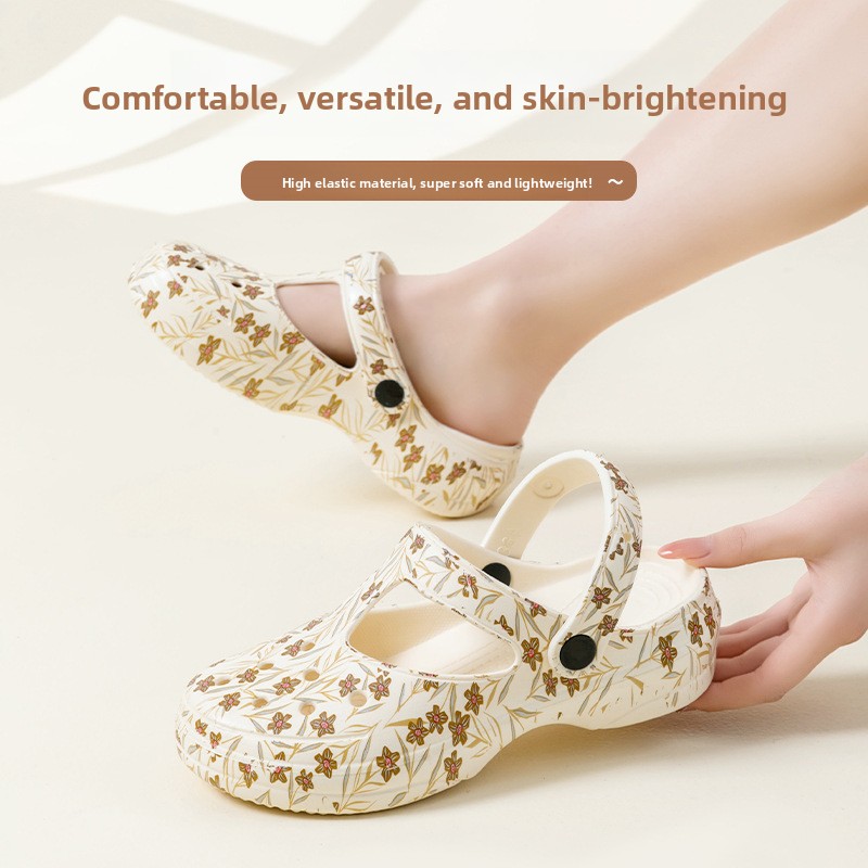 Women'S Shoes Water Resistant - Sandal Wanita Sol Tebal Model 2026,