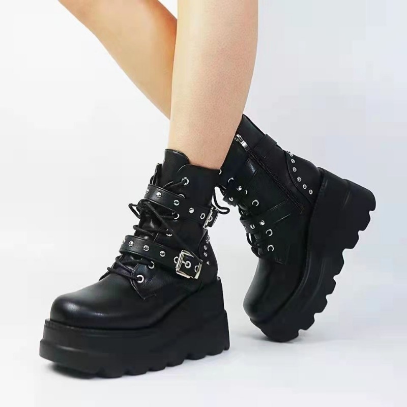 Women'S Shoes Size 40 In Us - Sepatu Bot Kulit PU Wanita Model