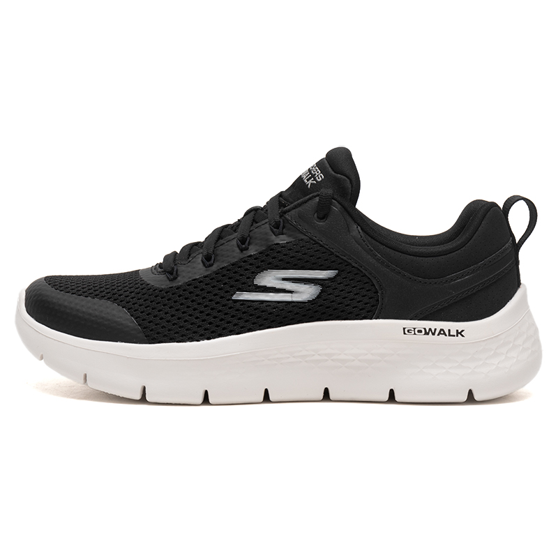 Women Shoes Hong Kong - Skechers 124817‑Bkw Sepatu Jalan Wanita Berbahan