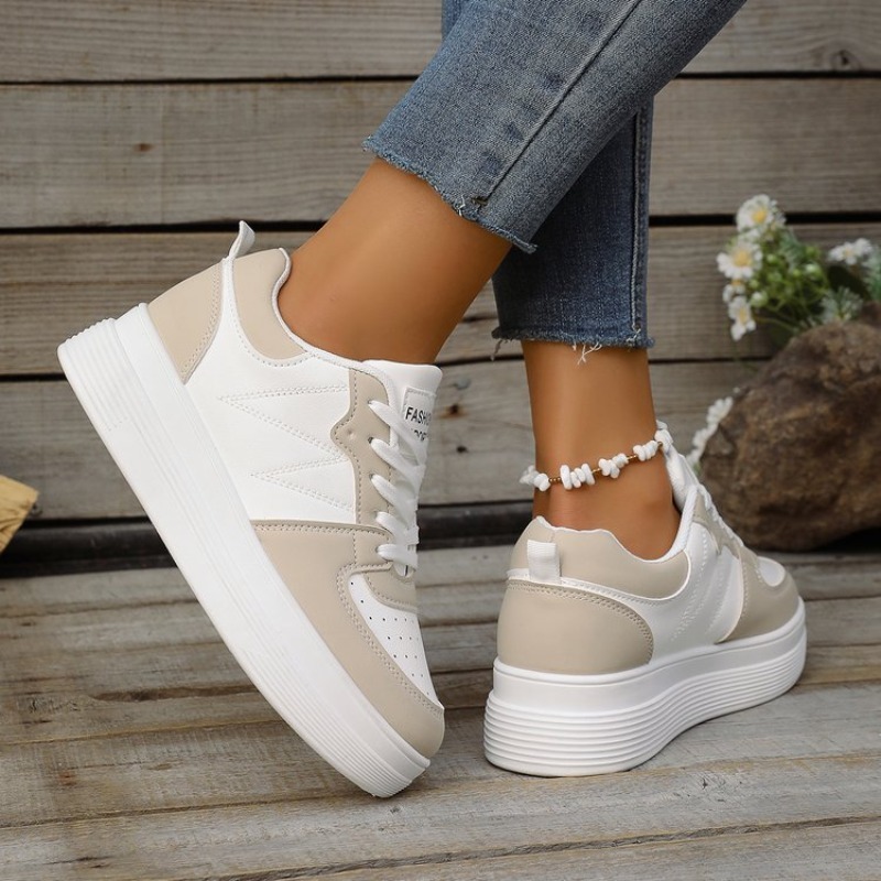 Sepatu Sneakers Platform Wanit - Platform Sneakers Chunky ulasan dan harga