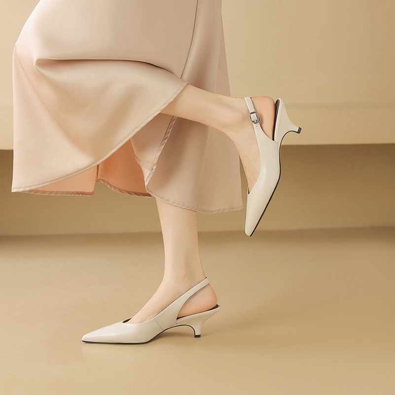 Meotina Sepatu Slingback Kulit - Women'S Shoes Size 40 In Us ulasan dan harga