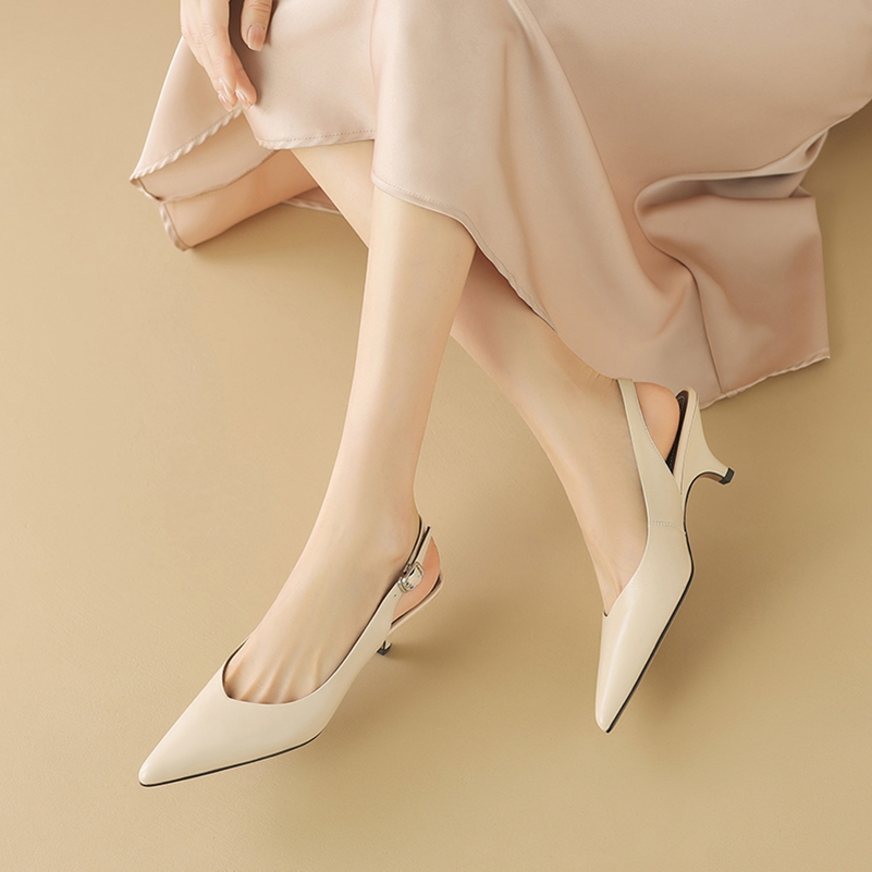 Meotina Sepatu Slingback Kulit - Women'S Shoes Size 40 In Us ulasan dan harga