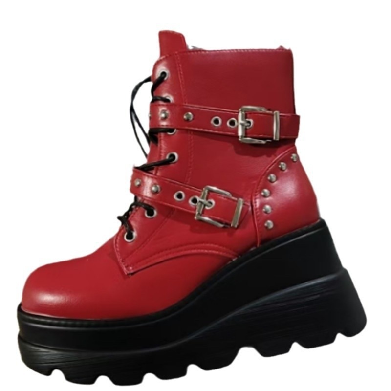 Sepatu Bot Kulit PU Wanita Mod - Women'S Shoes Size 40 In Us ulasan dan harga