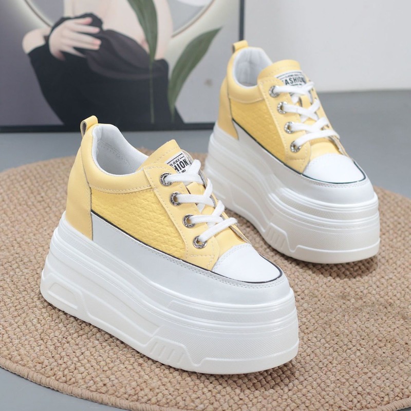 Sepatu Sneakers Platform Wedge - Platform Sneakers Chunky ulasan dan harga