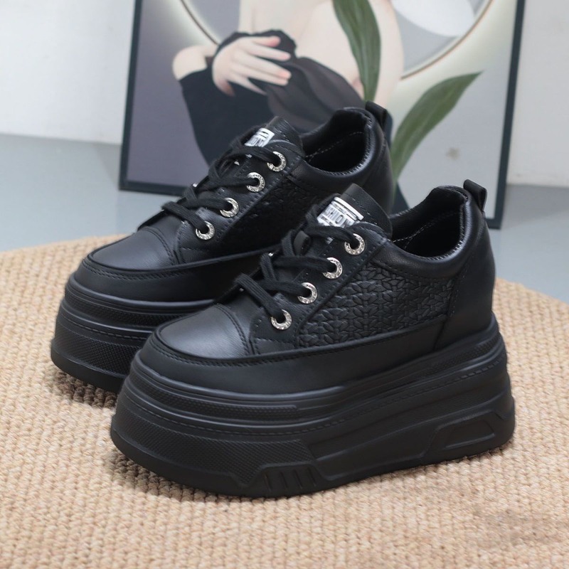 Sepatu Sneakers Platform Wedge - Platform Sneakers Chunky ulasan dan harga