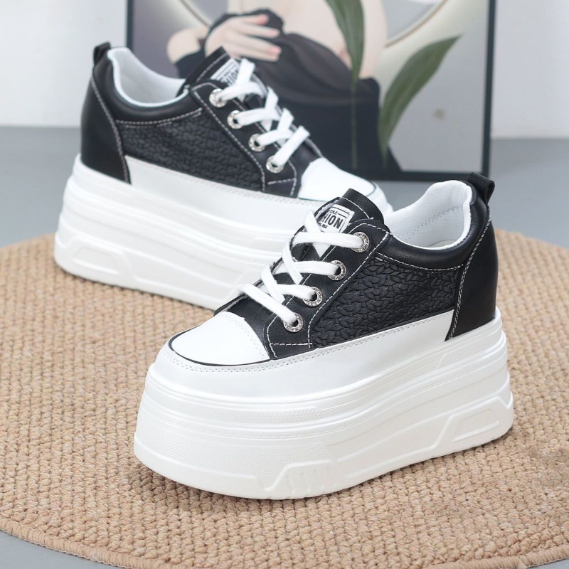 Sepatu Sneakers Platform Wedge - Platform Sneakers Chunky ulasan dan harga