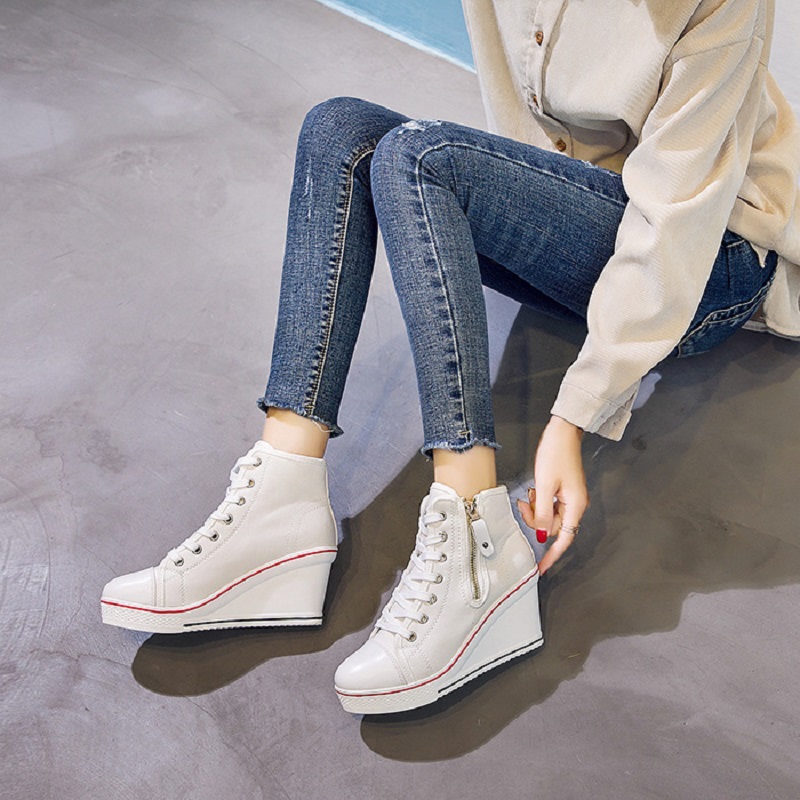 Sepatu kanvas platform tinggi  - Women'S Shoes Water Resistant ulasan dan harga