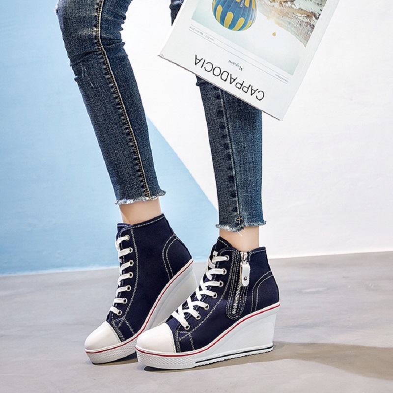 Sepatu kanvas platform tinggi  - Women'S Shoes Water Resistant ulasan dan harga