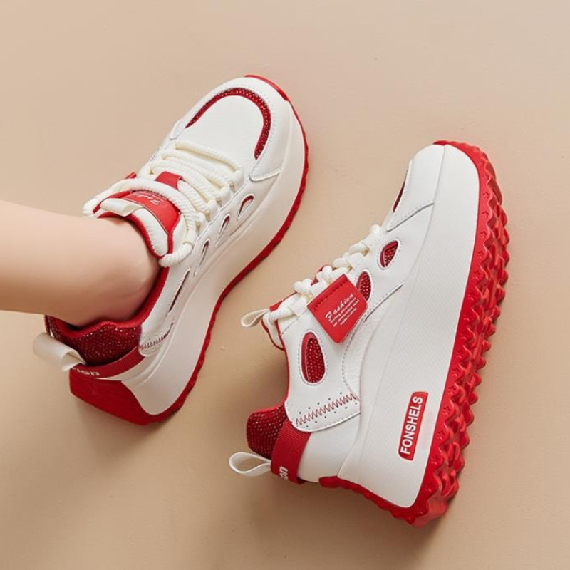 Sepatu Sneakers Platform 8.5cm - Platform Sneakers Chunky ulasan dan harga