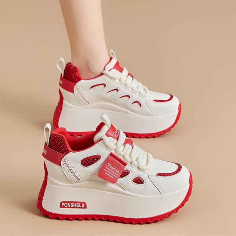 Sepatu Sneakers Platform 8.5cm - Platform Sneakers Chunky ulasan dan harga