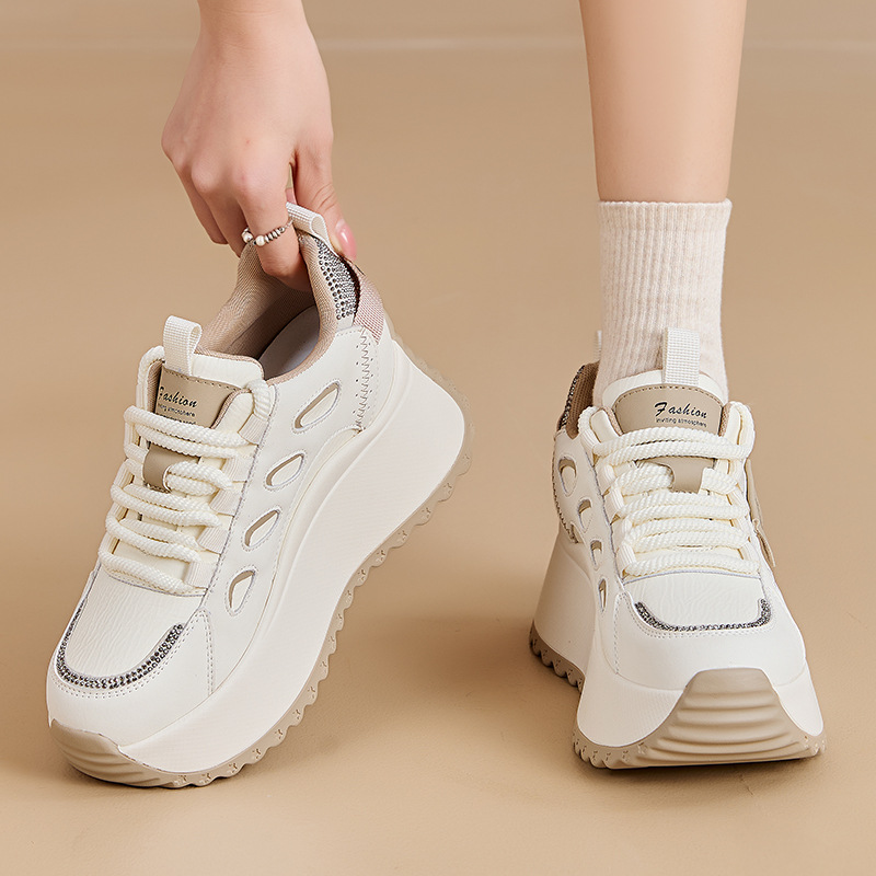 Sepatu Sneakers Platform 8.5cm - Platform Sneakers Chunky ulasan dan harga