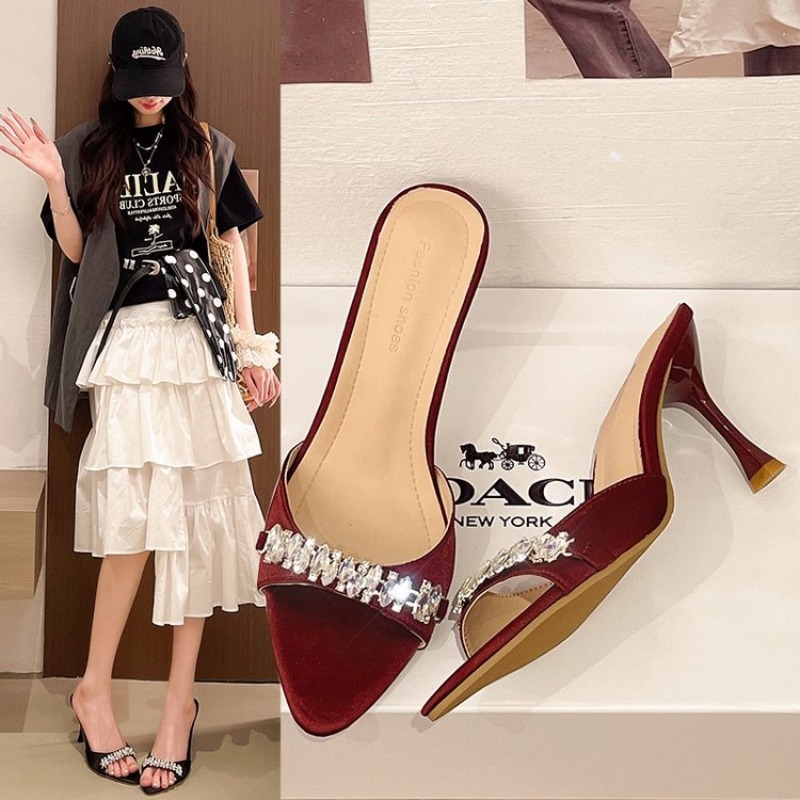 Sandal Wanita Desainer Kristal - Women'S Shoes Size 40 In Us ulasan dan harga
