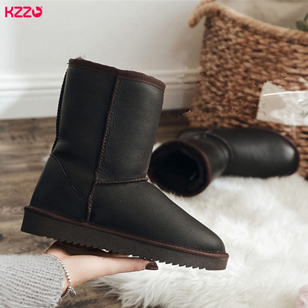 KZZO Sepatu Bot Salju Datar Ku - Women Shoes In Australia ulasan dan harga